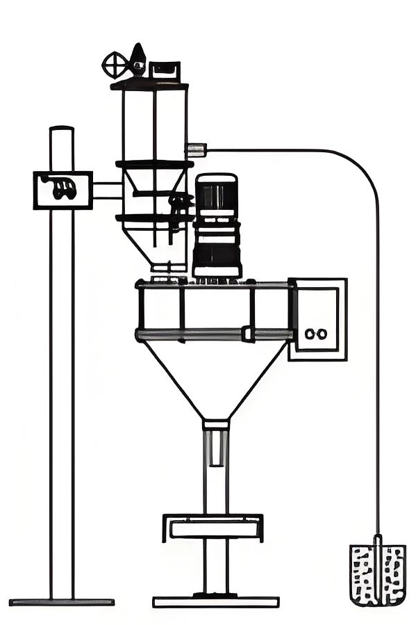 药品包装机加料示意图