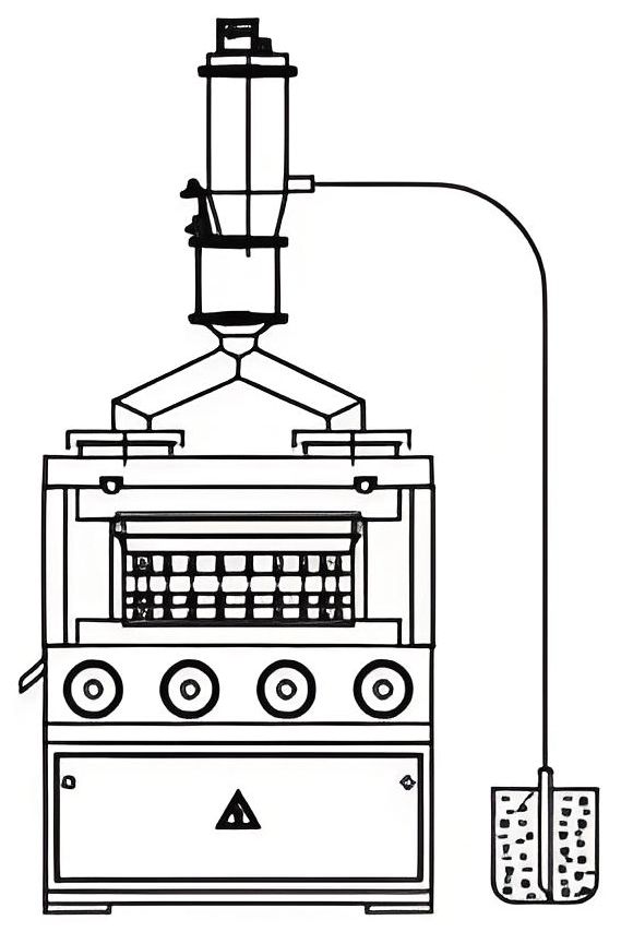 制药压片机加料示意图
