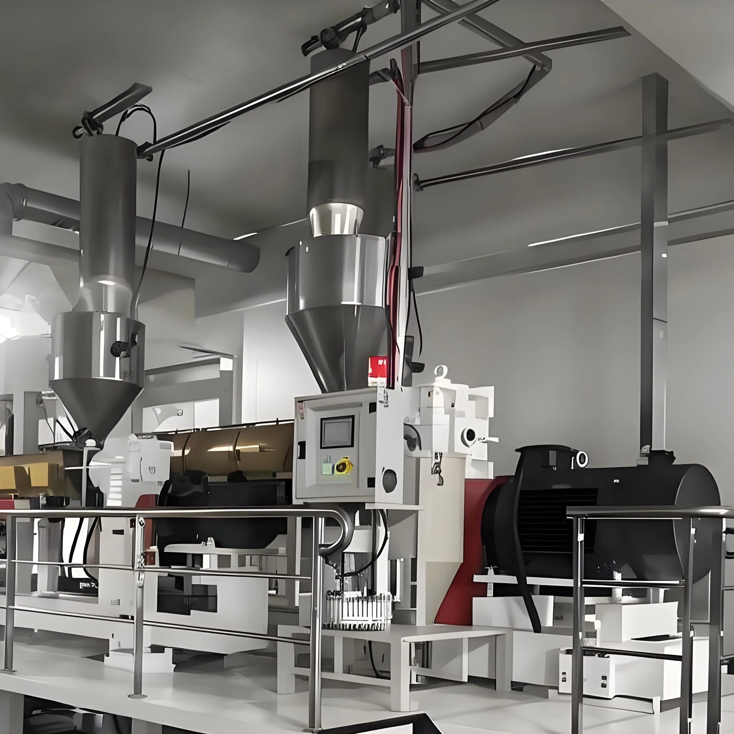 塑料挤出机加料