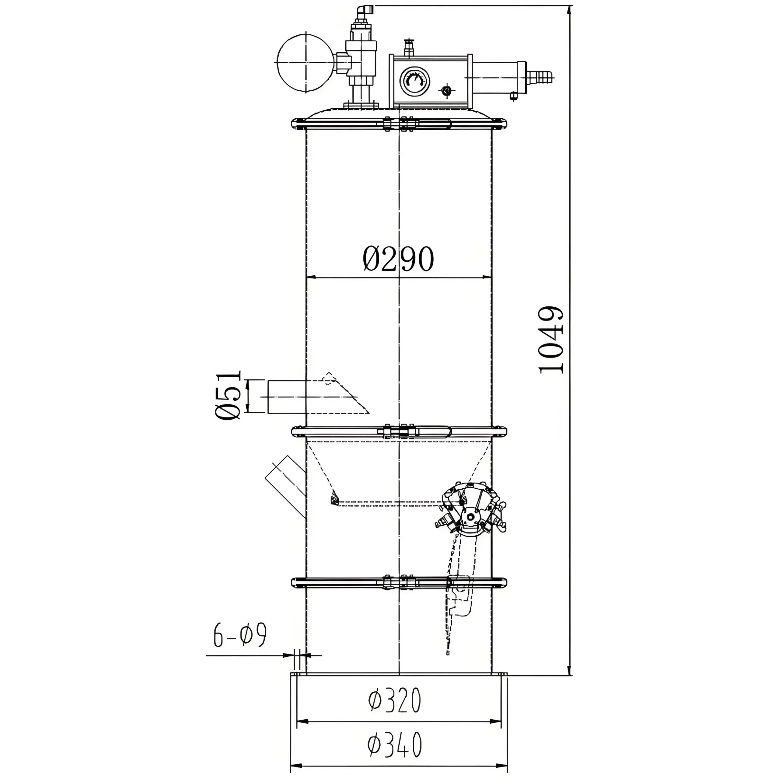气动真空上料机QVC-3图纸