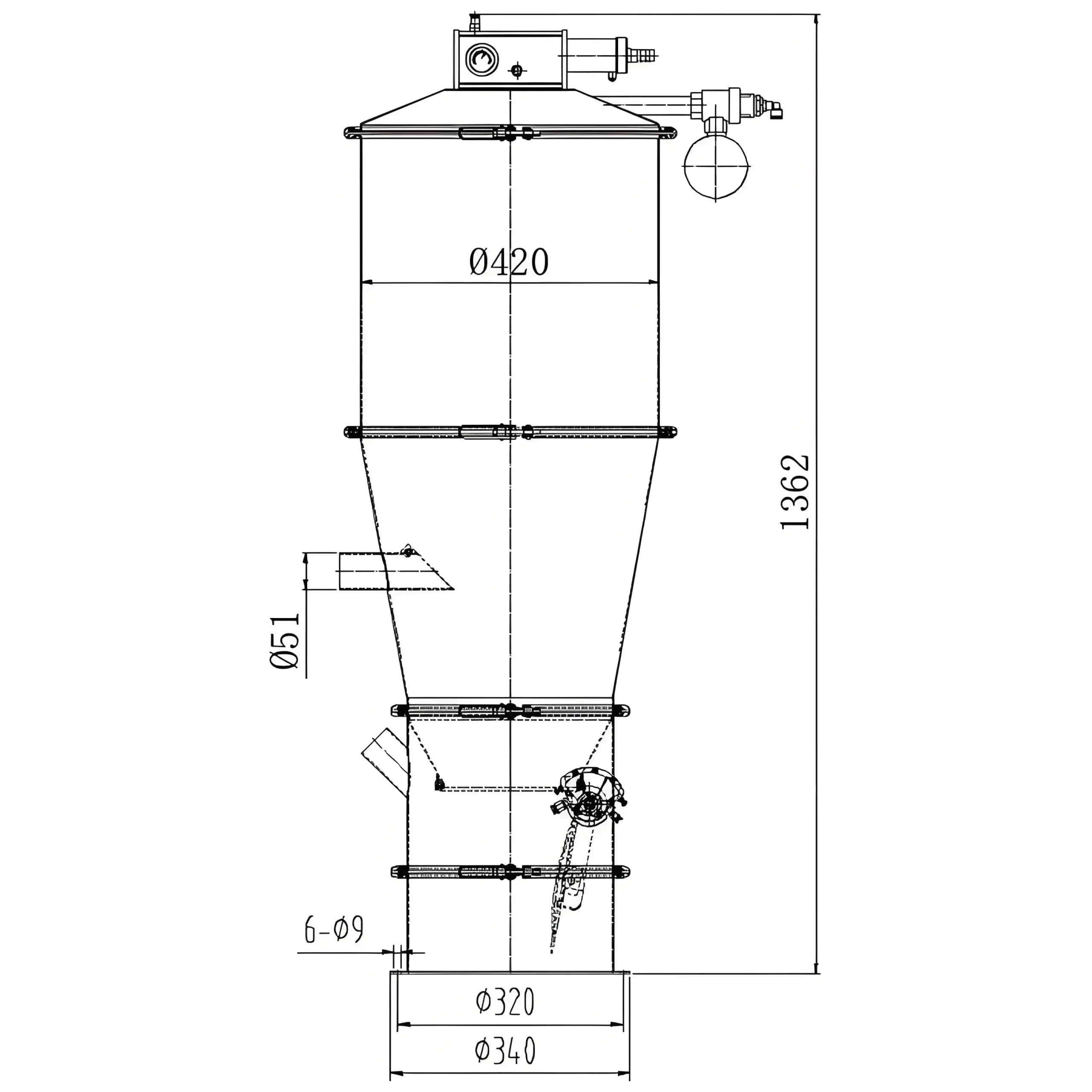气动真空上料机QVC-4图纸
