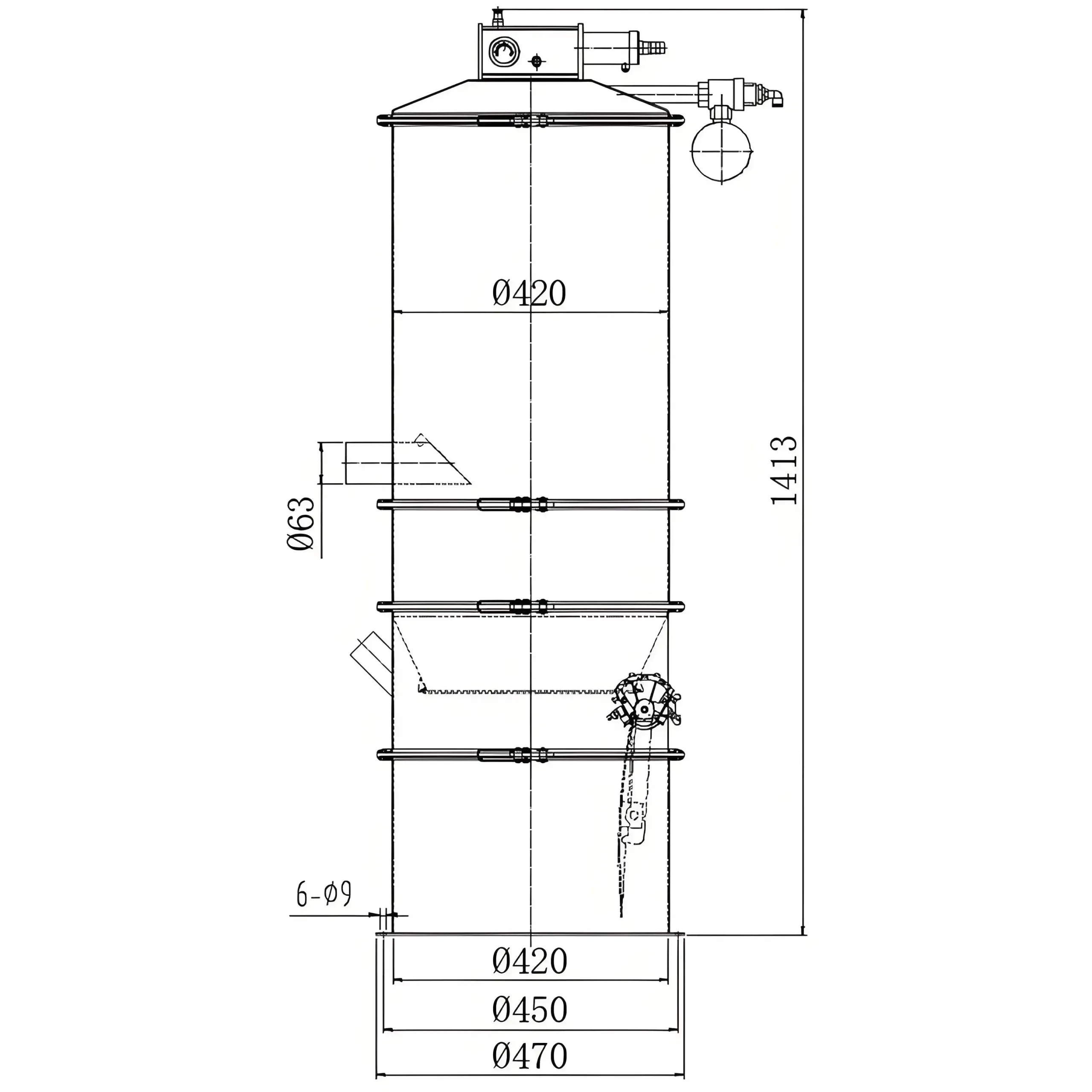 气动真空上料机QVC-5图纸