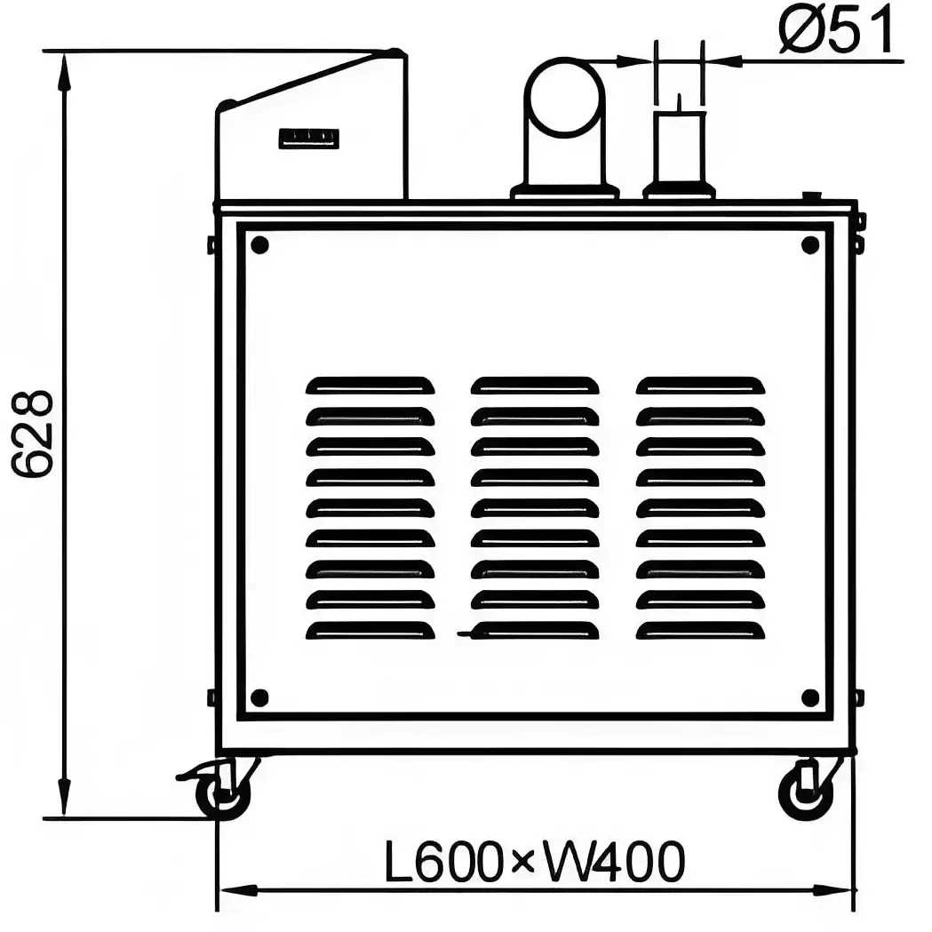 电动真空上料机ZKJ-1风机尺寸